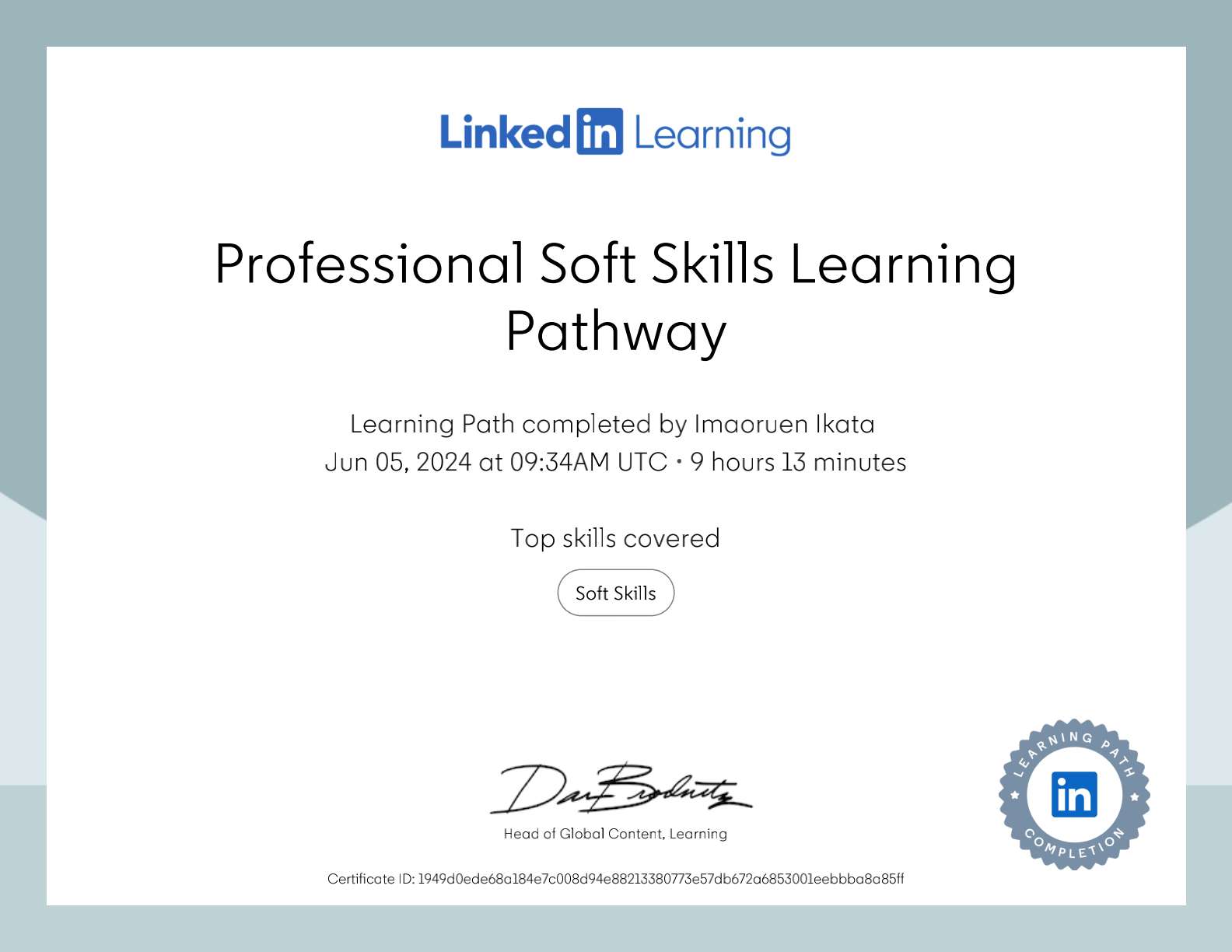 Professional Soft Skills Learning Pathway