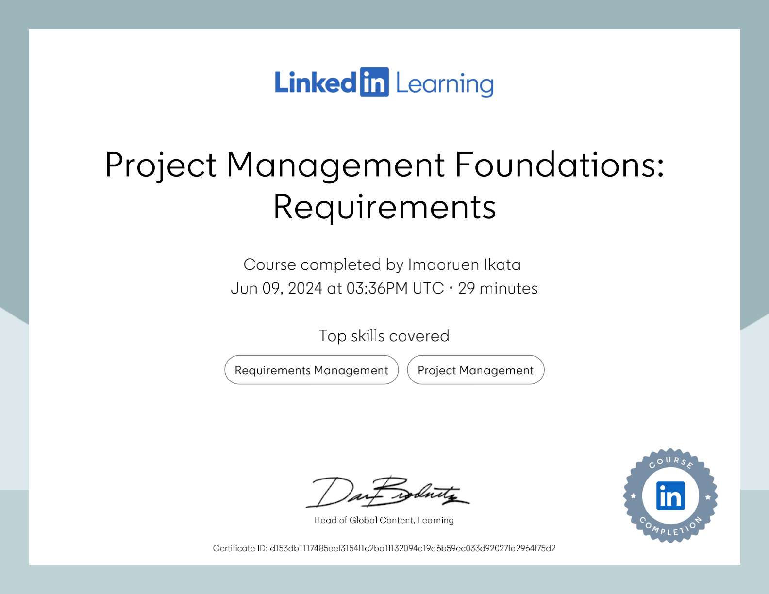 Project Management Foundations