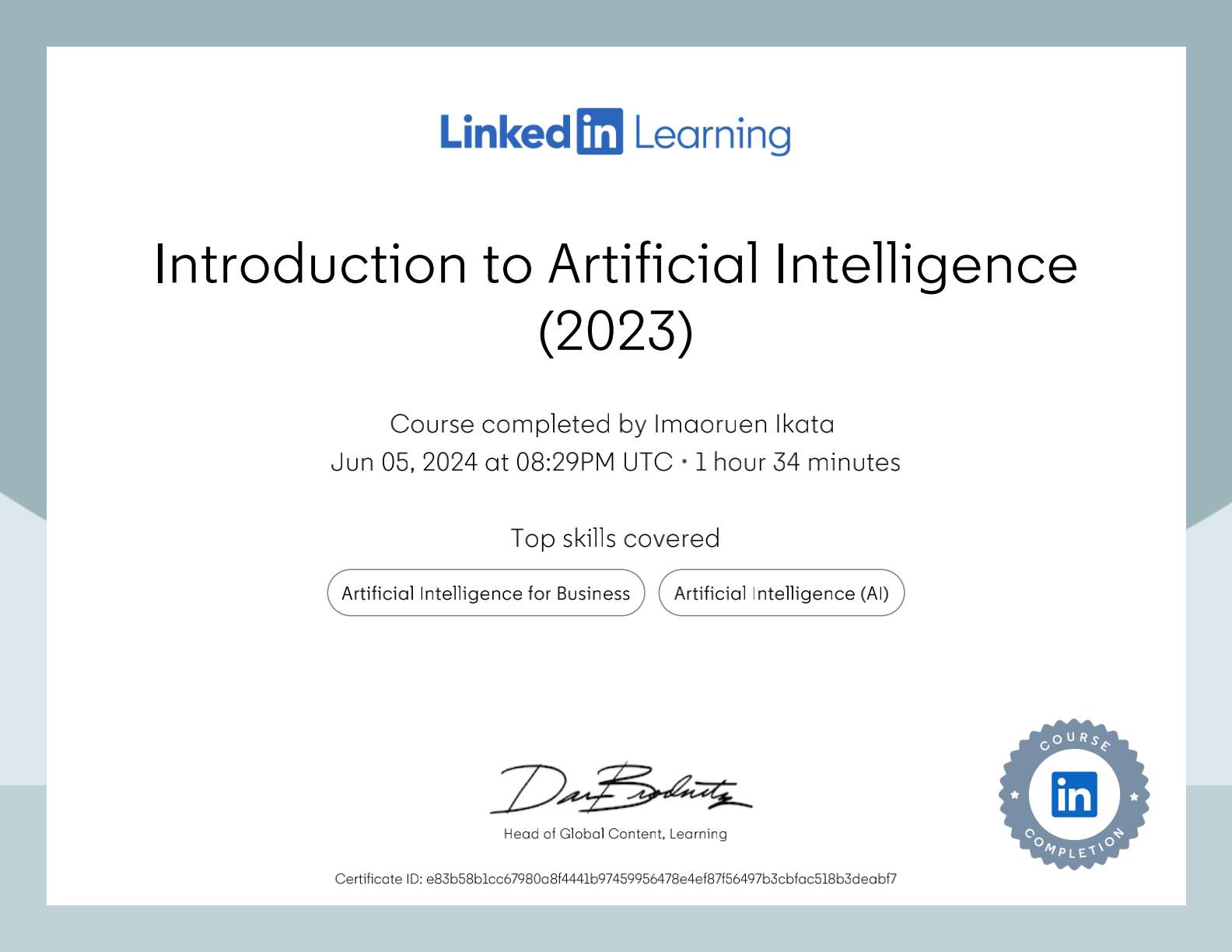 Introduction to artificial intelligence