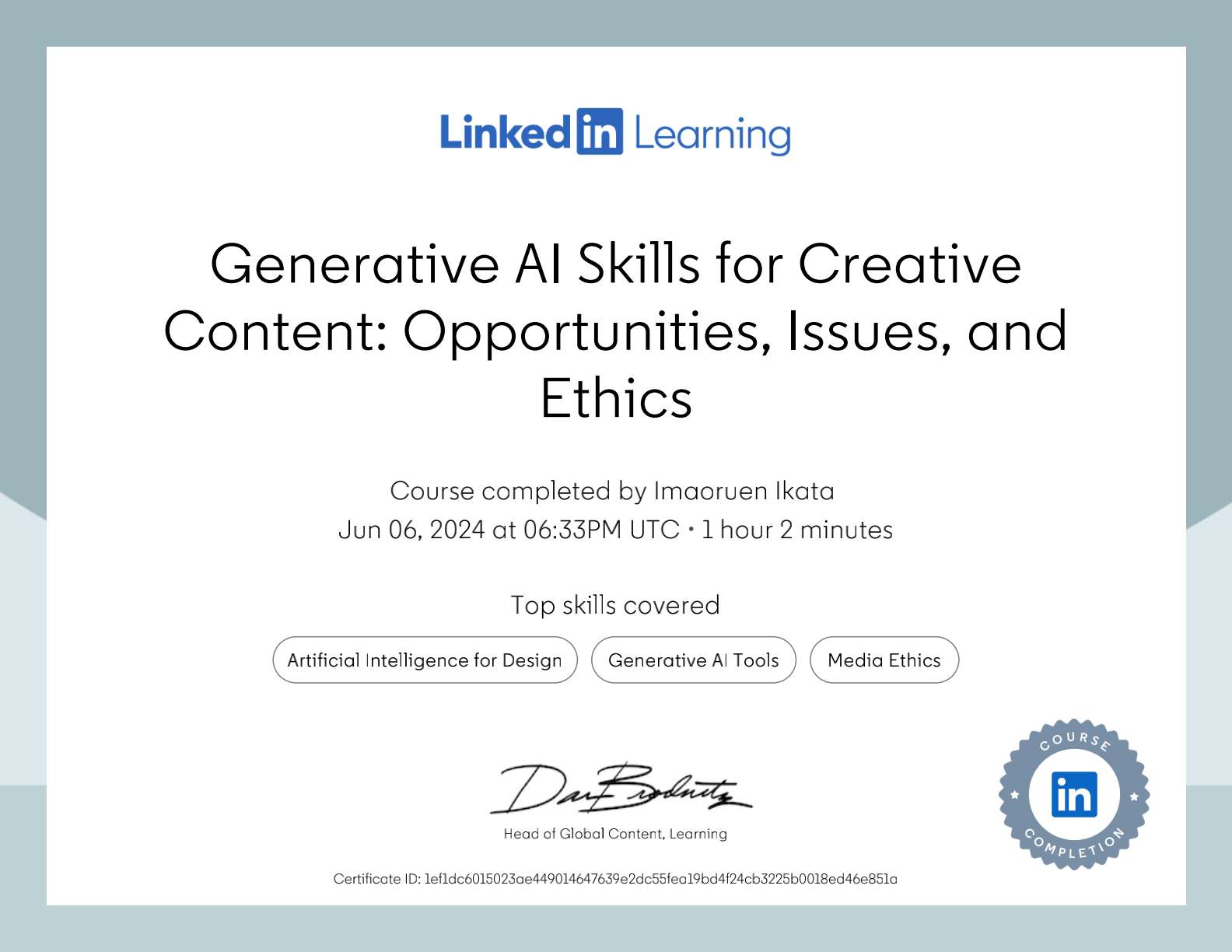 Generative AI Skills for Creative Content: Opportunities, Issues, and Ethics