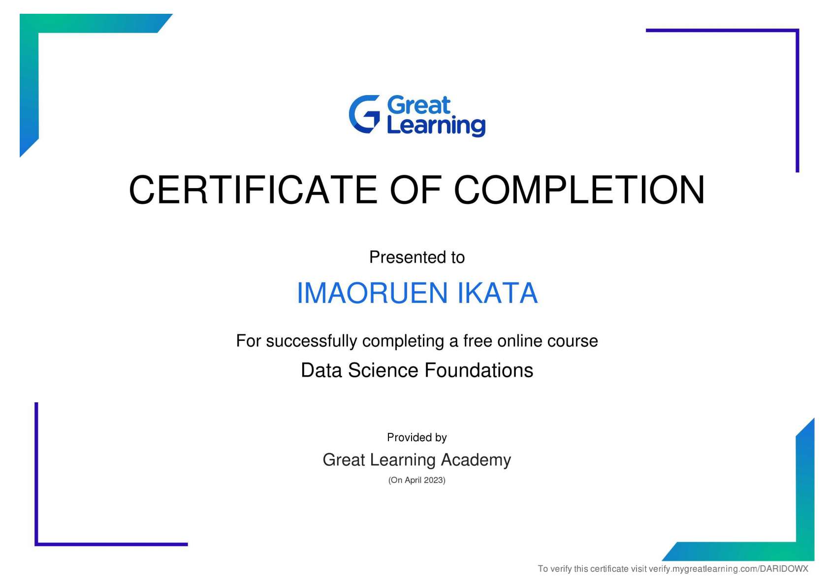 Data Science Foundation